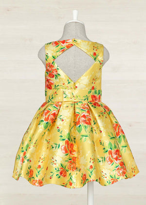 PRINTED MIKADO DRESS GIRL